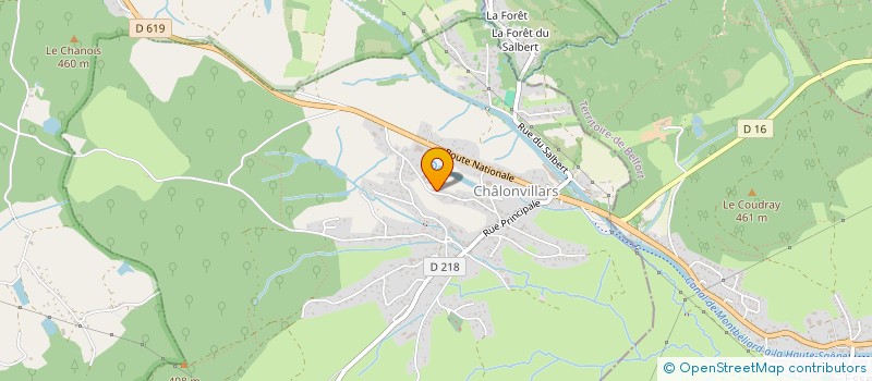 localisation de l'entreprise SCI DES PRES BOUROT  CHALONVILLARS