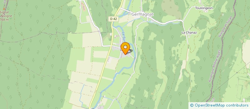 localisation de l'entreprise SCI DES PRES DE BROU  JASSERON