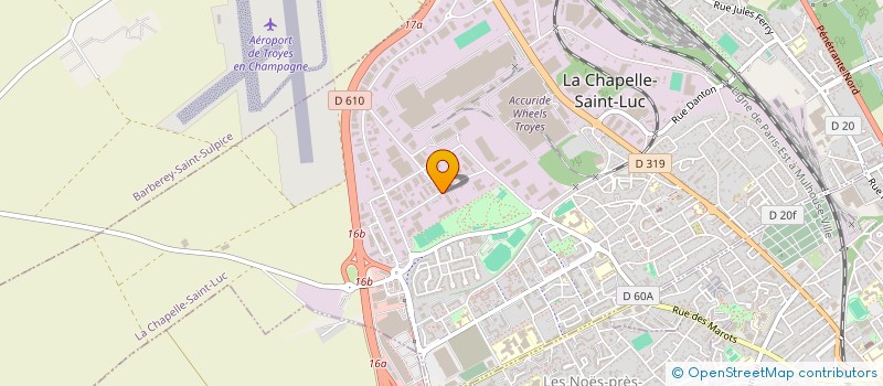localisation de l'entreprise SCI DES PRES DE LYON à LA CHAPELLE-SAINT-LUC
