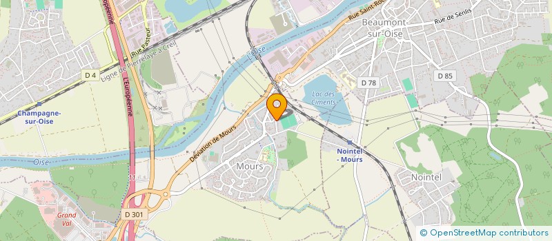 localisation de l'entreprise SCI DES PRES DE MOURS  MOURS