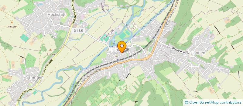 localisation de l'entreprise SCI DES PRES DU MOULIN  ZILLISHEIM