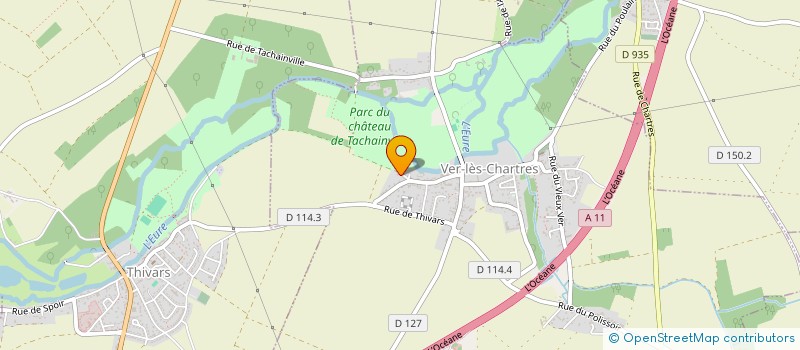 localisation de l'entreprise SCI DES PRES HAUTS à VER-LES-CHARTRES