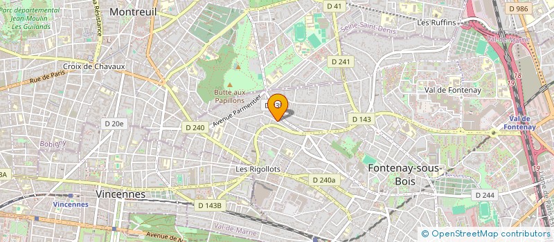 localisation de l'entreprise SCI DES PRES LORETS à FONTENAY-SOUS-BOIS