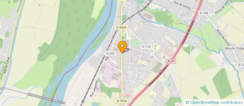 localisation de l'entreprise SCI DES PRES MAILLARDS à COSNE-COURS-SUR-LOIRE