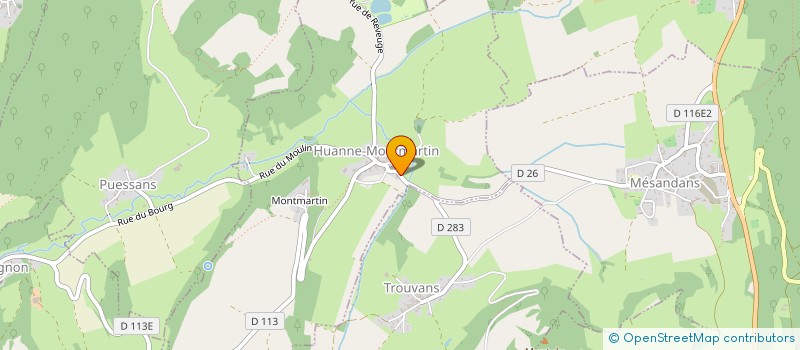 localisation de l'entreprise SCI DES PRES NOPROUX  HUANNE-MONTMARTIN