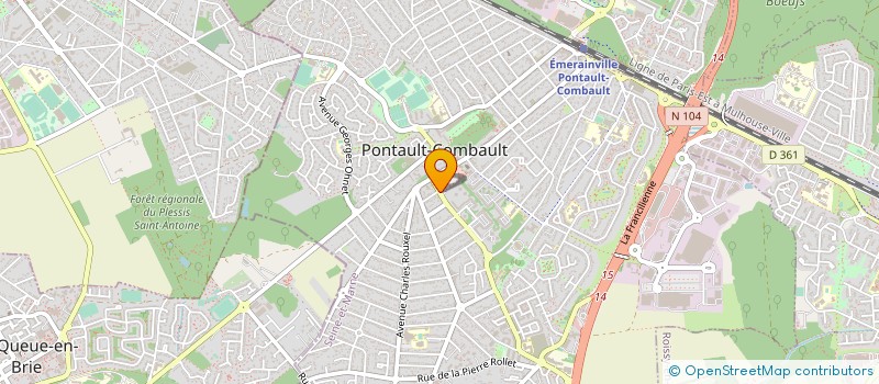 localisation de l'entreprise SCI DES PRES SAINT MARTIN à PONTAULT-COMBAULT