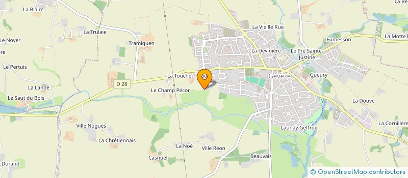 localisation de l'entreprise SCI DES PRESIENS  GEVEZE