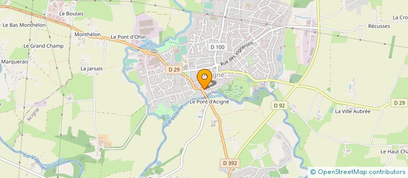 localisation de l'entreprise SCI DES PREVOS  ACIGNE