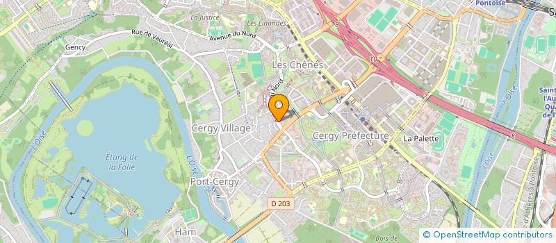 localisation de l'entreprise SCI DES PRIMEVERES  CERGY