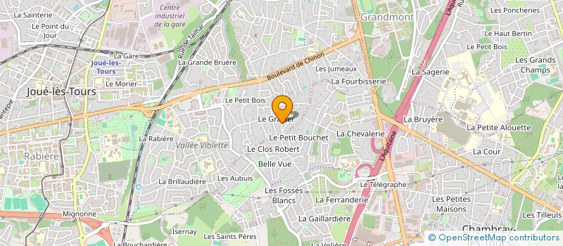 localisation de l'entreprise SCI DES PRIMEVERES  JOUE-LES-TOURS