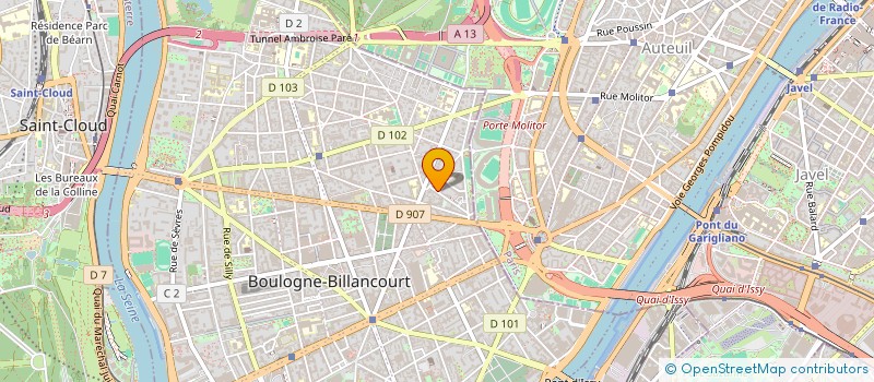 localisation de l'entreprise SCI DES PRINCES à BOULOGNE-BILLANCOURT