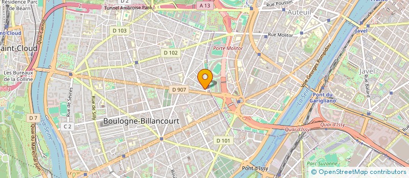 localisation de l'entreprise SCI DES PRINCES à BOULOGNE-BILLANCOURT