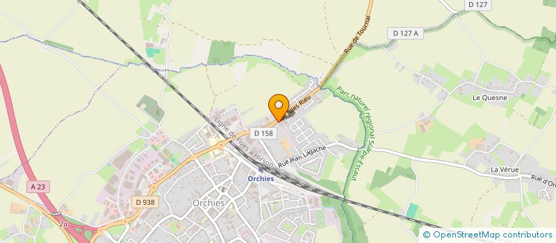 localisation de l'entreprise SCI DES PRUNIERS  ORCHIES