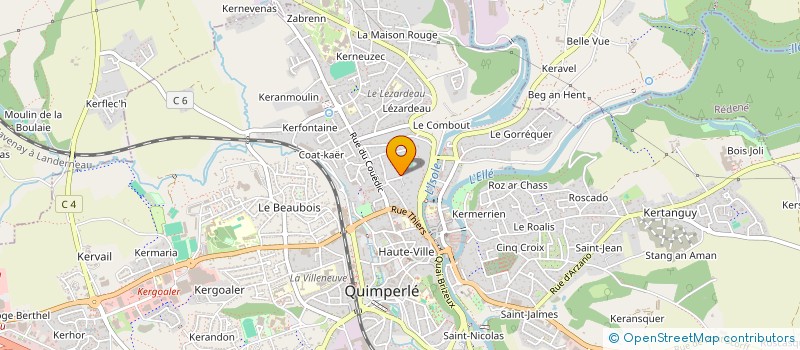 localisation de l'entreprise SCI DES PUFFINS  QUIMPERLE