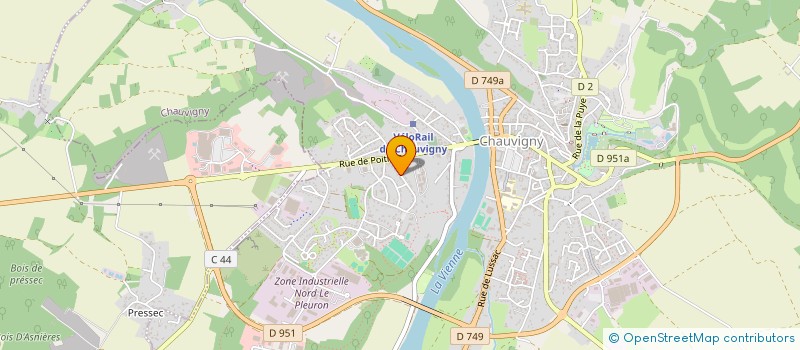 localisation de l'entreprise SCI DES PUYS  CHAUVIGNY