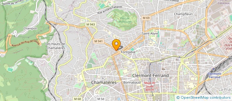 localisation de l'entreprise SCI DES PUYS  CLERMONT-FERRAND