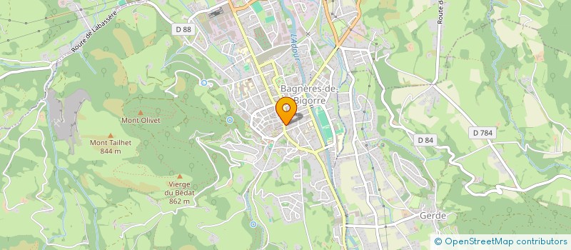 localisation de l'entreprise SCI DES PYR'OFF  BAGNERES-DE-BIGORRE