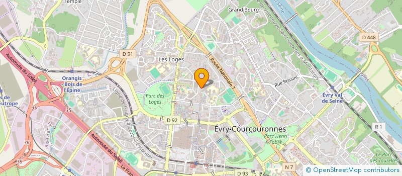 localisation de l'entreprise SCI DES PYRAMIDES D'EVRY  EVRY-COURCOURONNES