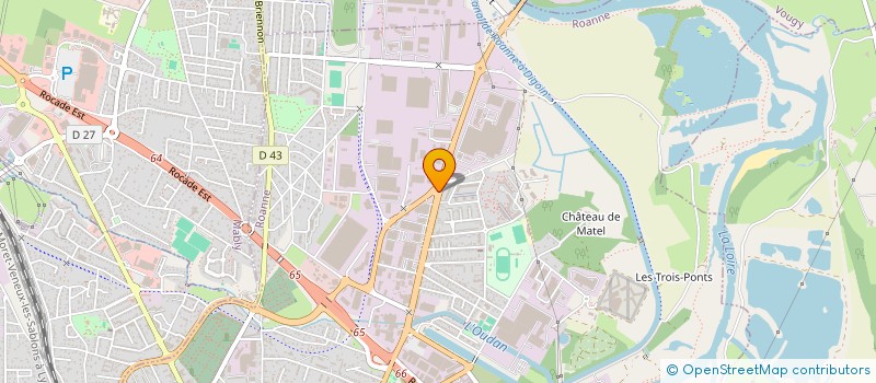 localisation de l'entreprise SCI DES PYRANDREES  ROANNE