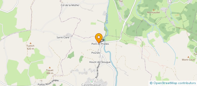 localisation de l'entreprise SCI DES PYRENEES  MONTASTRUC-DE-SALIES