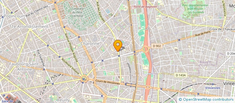 localisation de l'entreprise SCI DES PYRENEES  PARIS