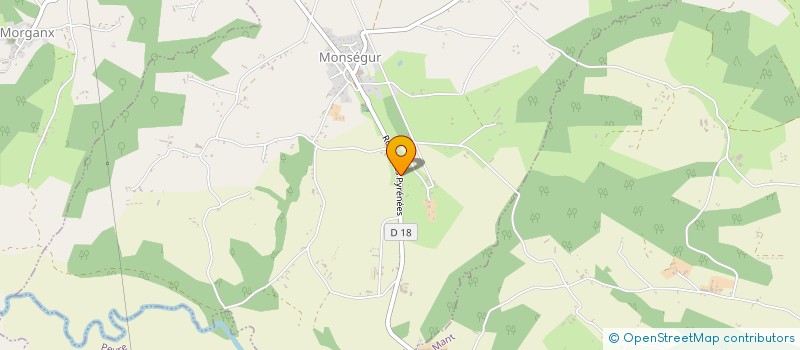 localisation de l'entreprise SCI DES PYRENEES  MONSEGUR