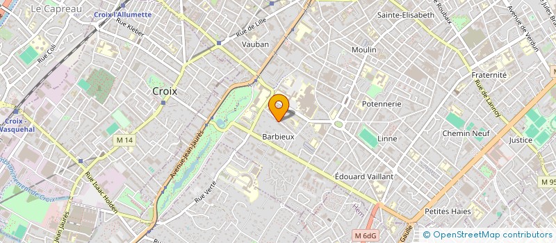 localisation de l'entreprise SCI DES QUADRAS  ROUBAIX