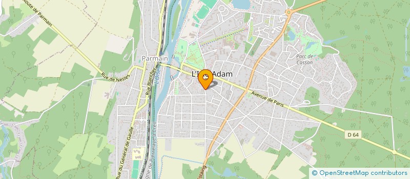 localisation de l'entreprise SCI DES QUAI DE L OISE  L'ISLE-ADAM