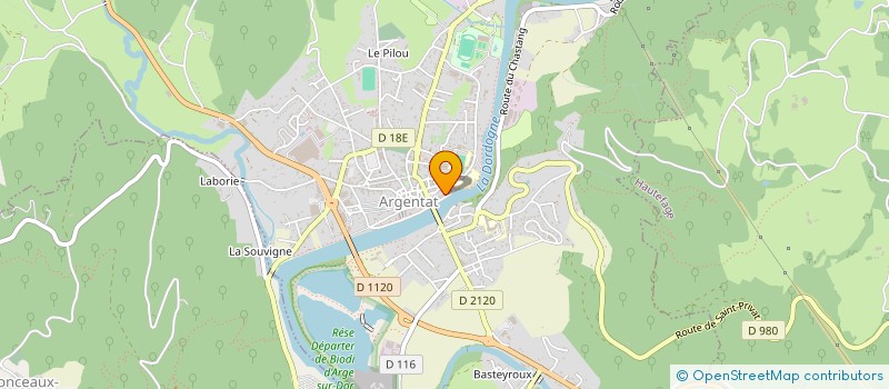 localisation de l'entreprise SCI DES QUAIS à ARGENTAT-SUR-DORDOGNE