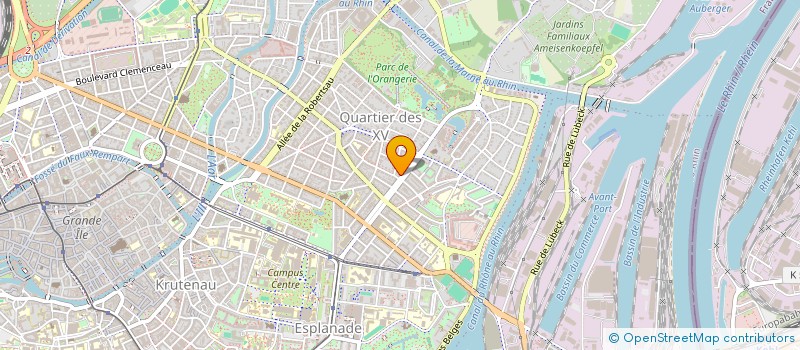 localisation de l'entreprise SCI DES QUAIS SAINT LOUIS  STRASBOURG