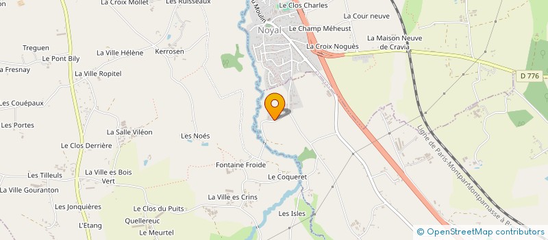 localisation de l'entreprise SCI DES QUARANTE - JL MEHEUST  PLESTAN