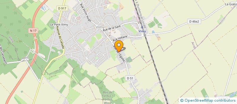 localisation de l'entreprise SCI DES QUATORZE à VIMY