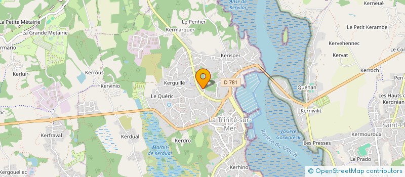 localisation de l'entreprise SCI DES QUATRE  LA TRINITE-SUR-MER