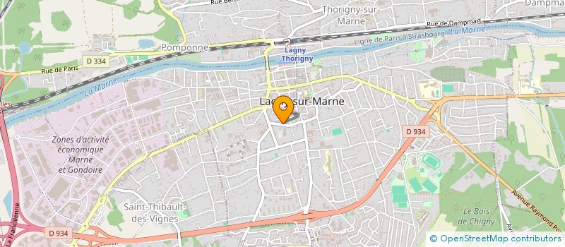 localisation de l'entreprise SCI DES QUATRE A VILLEPARISIS  LAGNY-SUR-MARNE