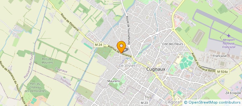 localisation de l'entreprise SCI DES QUATRE AS  CUGNAUX