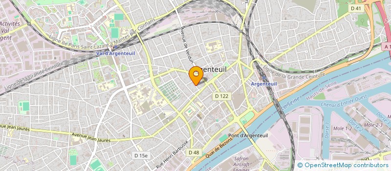 localisation de l'entreprise SCI DES QUATRE BATONS  ARGENTEUIL