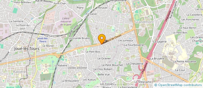 localisation de l'entreprise SCI DES QUATRE BORNES  JOUE-LES-TOURS