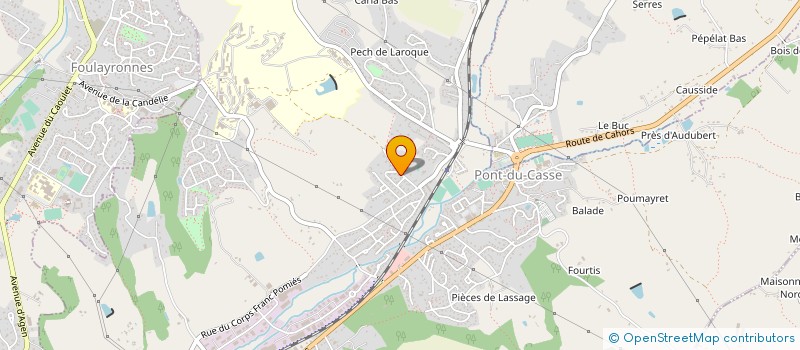 localisation de l'entreprise SCI DES QUATRE BOULEVARDS  PONT-DU-CASSE