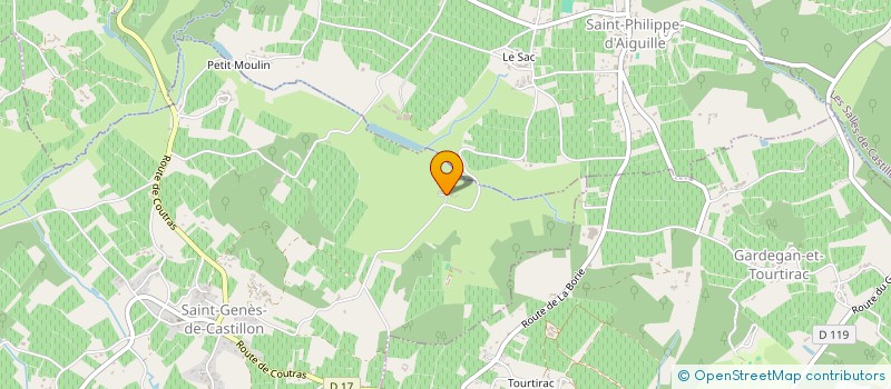 localisation de l'entreprise SCI DES QUATRE CEPS  SAINT-GENES-DE-CASTILLON