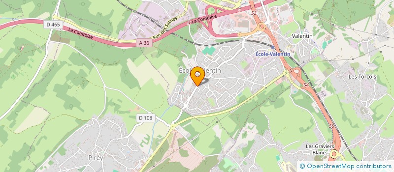 localisation de l'entreprise SCI DES QUATRE CHEMINS  ECOLE-VALENTIN