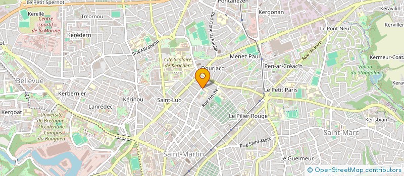 localisation de l'entreprise SCI DES QUATRE CHEMINS  BREST