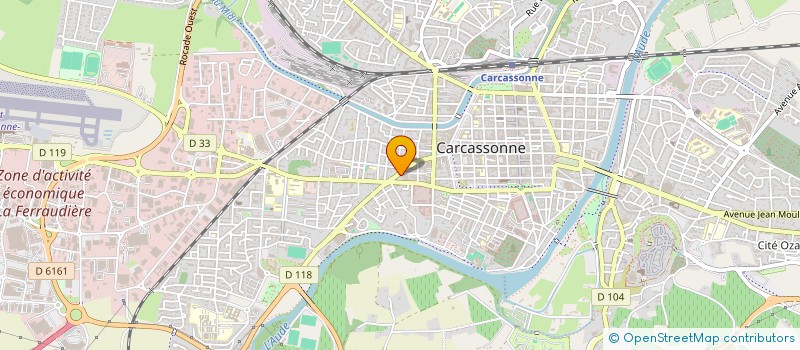 localisation de l'entreprise SCI DES QUATRE CHEMINS à CARCASSONNE