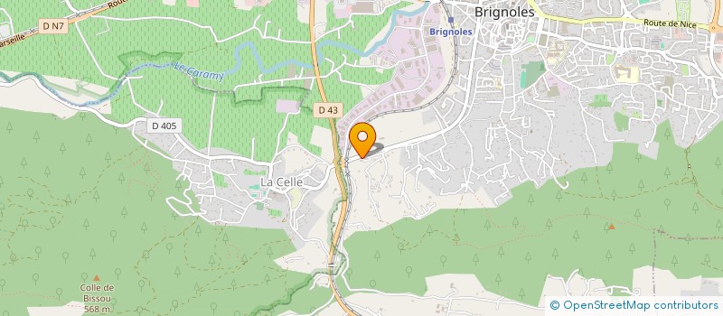 localisation de l'entreprise SCI DES QUATRE CHEMINS à BRIGNOLES