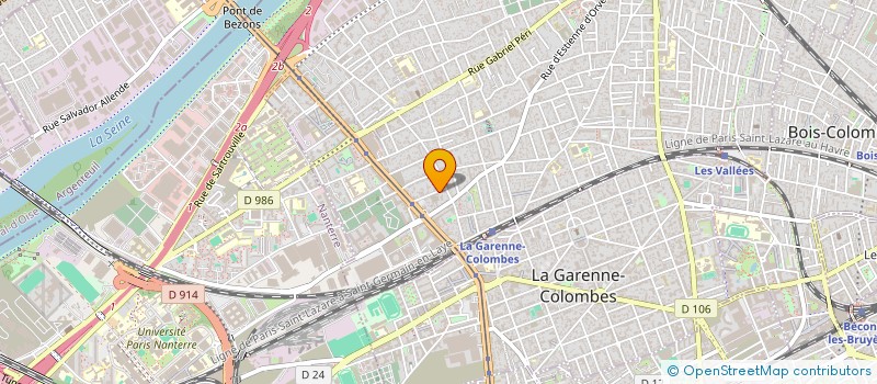 localisation de l'entreprise SCI DES QUATRE CHEMINS à COLOMBES