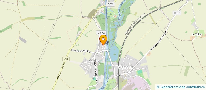 localisation de l'entreprise SCI DES QUATRE CHEMINS  OMISSY