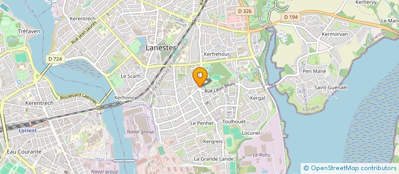 localisation de l'entreprise SCI DES QUATRE CHEMINS  LANESTER