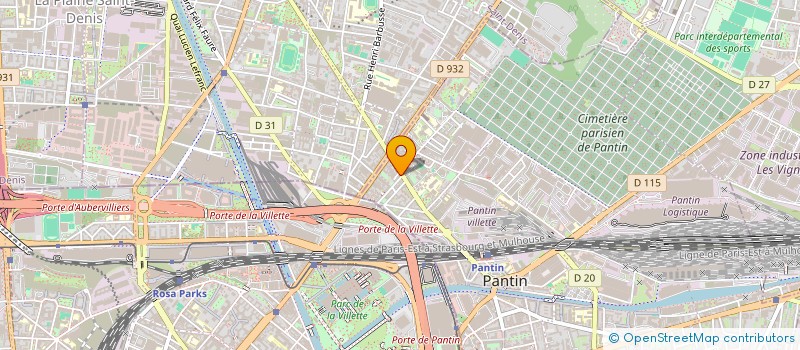 localisation de l'entreprise SCI DES QUATRE COMMUNES à PANTIN