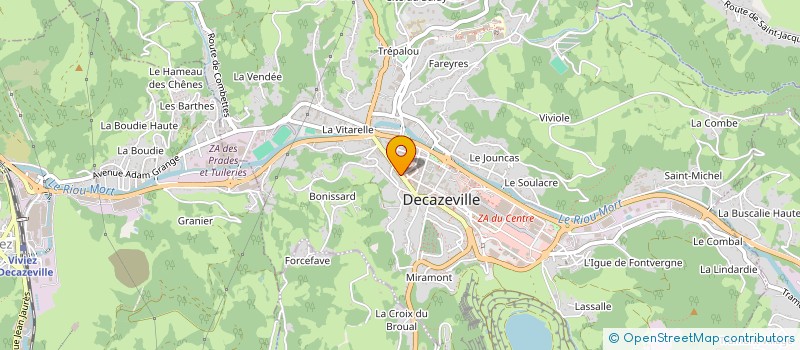 localisation de l'entreprise SCI DES QUATRE D  DECAZEVILLE