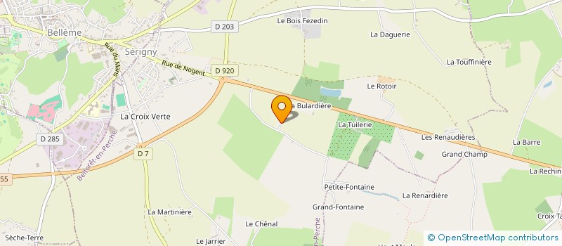 localisation de l'entreprise SCI DES QUATRE D à BELFORET-EN-PERCHE
