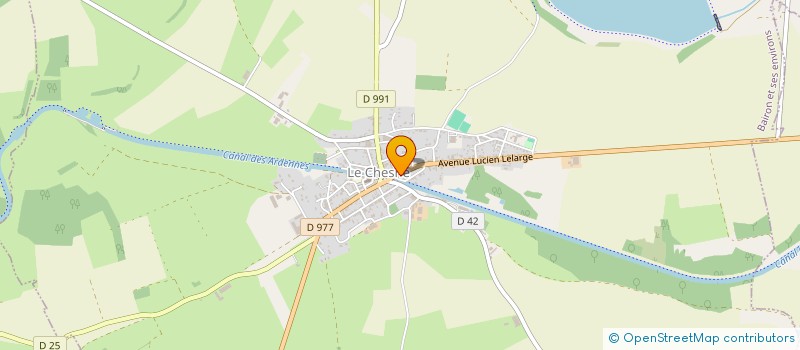 localisation de l'entreprise SCI DES QUATRE FILS AYMON - LE CHESNE  BAIRON ET SES ENVIRONS